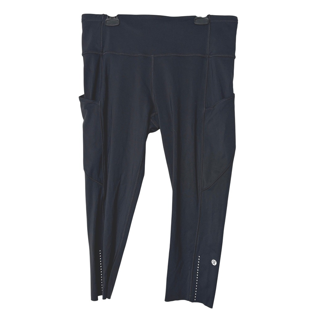 Lululemon Speed Up Tight 10 Black W6AS5S-0419‎ Reflective Running Leggings